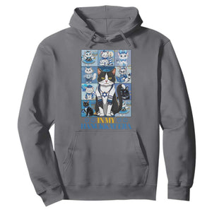 Hanukkah Cat Hoodie In My Hanukkat Era Cute Jewish Cats TS09 Charcoal Print Your Wear