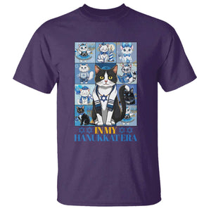 Hanukkah Cat T Shirt In My Hanukkat Era Cute Jewish Cats TS09 Purple Print Your Wear