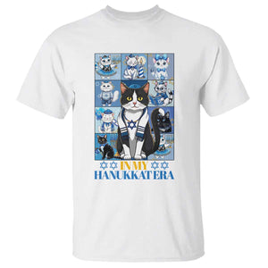 Hanukkah Cat T Shirt In My Hanukkat Era Cute Jewish Cats TS09 White Print Your Wear