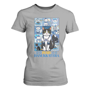 Hanukkah Cat T Shirt For Women In My Hanukkat Era Cute Jewish Cats TS09 Sport Gray Print Your Wear