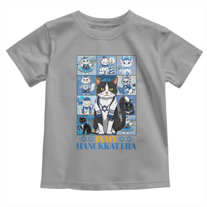 Hanukkah Cat Toddler T Shirt In My Hanukkat Era Cute Jewish Cats TS09 Sport Gray Print Your Wear