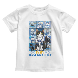 Hanukkah Cat Toddler T Shirt In My Hanukkat Era Cute Jewish Cats TS09 White Print Your Wear