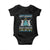 Hanukkah Christmas Cat Baby Onesie Happy Hanukkat Meowy Christmas TS09 Black Print Your Wear