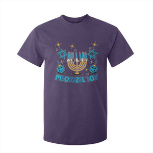 Funny Hanukkah Cat T Shirt For Kid Meowzel Tov Jewish Chanukkah TS09 Purple Print Your Wear