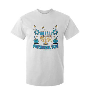 Funny Hanukkah Cat T Shirt For Kid Meowzel Tov Jewish Chanukkah TS09 White Print Your Wear