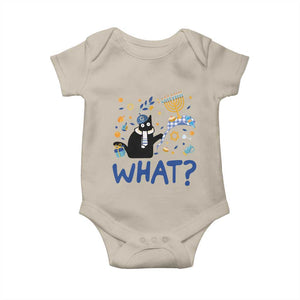 Funny Hanukkah Cat What Baby Onesie TS09 Sand Print Your Wear