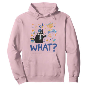 Funny Hanukkah Cat What Hoodie TS09 Light Pink Print Your Wear