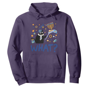 Funny Hanukkah Cat What Hoodie TS09 Purple Print Your Wear