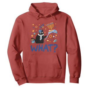 Funny Hanukkah Cat What Hoodie TS09 Red Print Your Wear