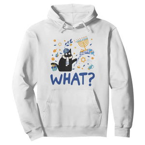 Funny Hanukkah Cat What Hoodie TS09 White Print Your Wear