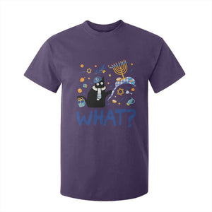 Funny Hanukkah Cat What T Shirt For Kid TS09 Purple Print Your Wear