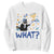 Funny Hanukkah Cat What Sweatshirt TS09 White Print Your Wear