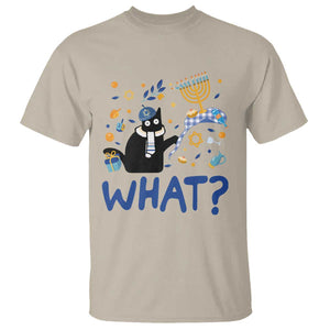 Funny Hanukkah Cat What T Shirt TS09 Sand Print Your Wear