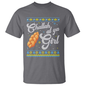 Funny Hanukkah T Shirt Challah At Ya Girl TS09 Charcoal Print Your Wear