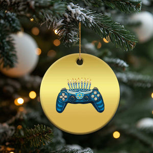 Funny Hanukkah Gamer Gaming Christmas Ornament TS09 Print Your Wear