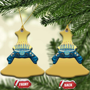 Funny Hanukkah Gamer Gaming Christmas Ornament TS09 Christmas Tree Gold Print Your Wear