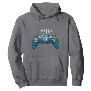 Funny Hanukkah Gamer Gaming Hoodie TS09 Charcoal Print Your Wear