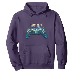 Funny Hanukkah Gamer Gaming Hoodie TS09 Purple Print Your Wear