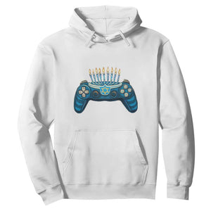 Funny Hanukkah Gamer Gaming Hoodie TS09 White Print Your Wear