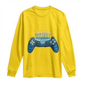 Funny Hanukkah Gamer Gaming Long Sleeve Shirt TS09 Daisy Print Your Wear