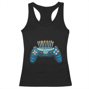 Funny Hanukkah Gamer Gaming Racerback Tank Top TS09 Black Print Your Wear