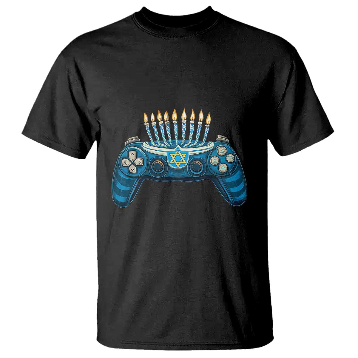 Funny Hanukkah Gamer Gaming T Shirt TS09 Black Print Your Wear