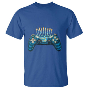 Funny Hanukkah Gamer Gaming T Shirt TS09 Royal Blue Print Your Wear