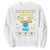 Funny Hanukkah Sweatshirt Jewdolph Jewish Reindeer Menorah TS09 White Print Your Wear