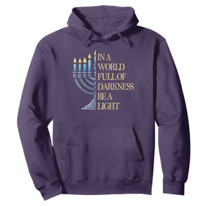 Be A Light Hanukkah Hoodie TS09 Purple Print Your Wear