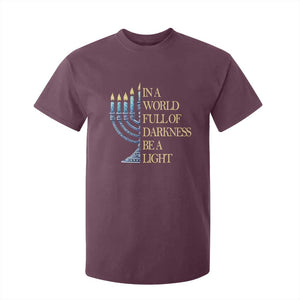 Be A Light Hanukkah T Shirt For Kid TS09 Maroon Print Your Wear
