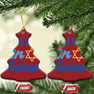 Funny Hanukkah Christmas Ornament Kish Mir In Tuchas Jewish Yiddish Ashkenazi TS09 Christmas Tree Red Print Your Wear