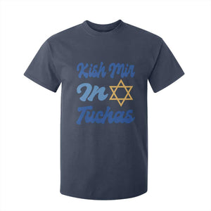 Funny Hanukkah T Shirt For Kid Kish Mir In Tuchas Jewish Yiddish Ashkenazi TS09 Navy Print Your Wear