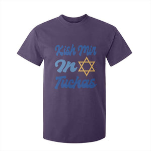 Funny Hanukkah T Shirt For Kid Kish Mir In Tuchas Jewish Yiddish Ashkenazi TS09 Purple Print Your Wear