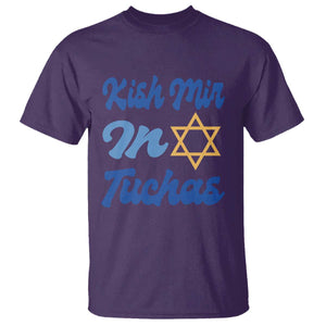 Funny Hanukkah T Shirt Kish Mir In Tuchas Jewish Yiddish Ashkenazi TS09 Purple Print Your Wear