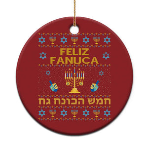 Funny Hanukkah Christmas Ornament Feliz Januca Ladino Jewish Sephardic TS09 Print Your Wear