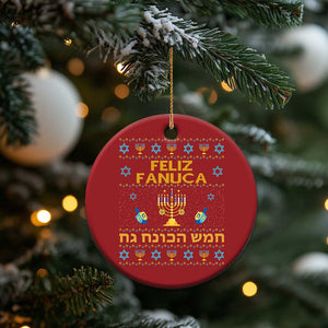 Funny Hanukkah Christmas Ornament Feliz Januca Ladino Jewish Sephardic TS09 Print Your Wear