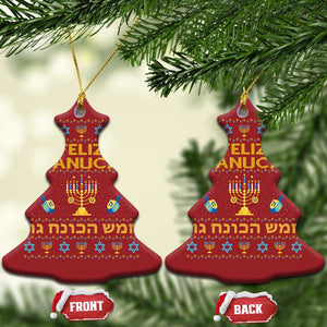 Funny Hanukkah Christmas Ornament Feliz Januca Ladino Jewish Sephardic TS09 Christmas Tree Red Print Your Wear