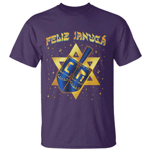 Funny Hanukkah T Shirt Feliz Januca Jewish Sephardic Ladino TS09 Purple Print Your Wear