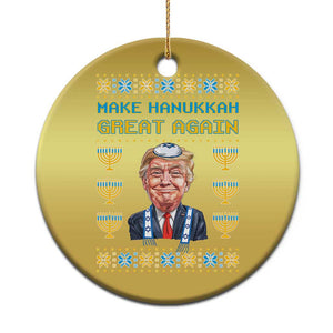 Funny Hanukkah Trump Christmas Ornament Make Hanukkah Great Again TS09 Print Your Wear