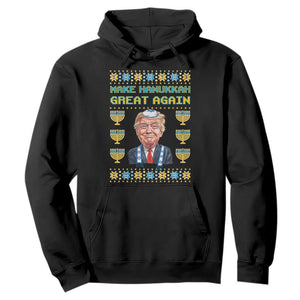 Funny Hanukkah Trump Hoodie Make Hanukkah Great Again TS09 Black Print Your Wear