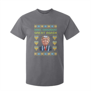 Funny Hanukkah Trump T Shirt For Kid Make Hanukkah Great Again TS09 Charcoal Print Your Wear