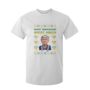 Funny Hanukkah Trump T Shirt For Kid Make Hanukkah Great Again TS09 White Print Your Wear