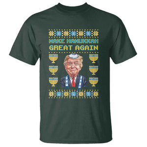 Funny Hanukkah Trump T Shirt Make Hanukkah Great Again TS09 Dark Forest Green Print Your Wear