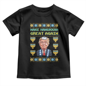 Funny Hanukkah Trump Toddler T Shirt Make Hanukkah Great Again TS09 Black Print Your Wear