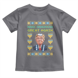 Funny Hanukkah Trump Toddler T Shirt Make Hanukkah Great Again TS09 Charcoal Print Your Wear