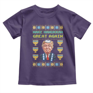 Funny Hanukkah Trump Toddler T Shirt Make Hanukkah Great Again TS09 Purple Print Your Wear