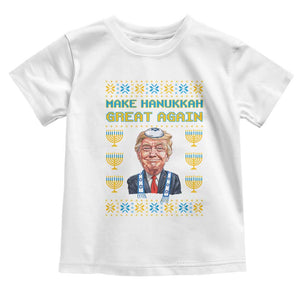 Funny Hanukkah Trump Toddler T Shirt Make Hanukkah Great Again TS09 White Print Your Wear