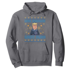 Funny Make Hanukkah Great Again Trump Hoodie TS09 Charcoal Print Your Wear