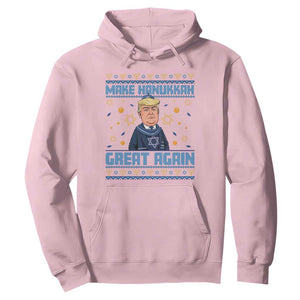 Funny Make Hanukkah Great Again Trump Hoodie TS09 Light Pink Print Your Wear