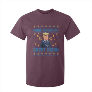 Funny Make Hanukkah Great Again Trump T Shirt For Kid TS09 Maroon Print Your Wear